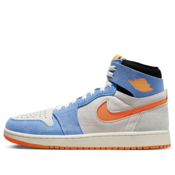 New Air Jordan 1 High Zoom CMFT 2 'Blue Orange' DV1307-184 Men’s Size 10 - Picture 1 of 6